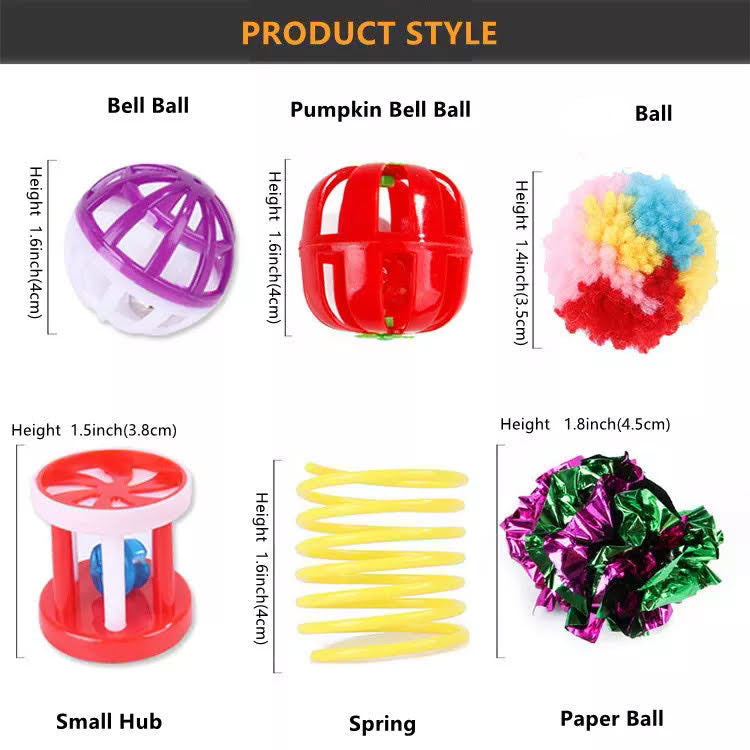 Cat Toys - 20 Pcs Assorted