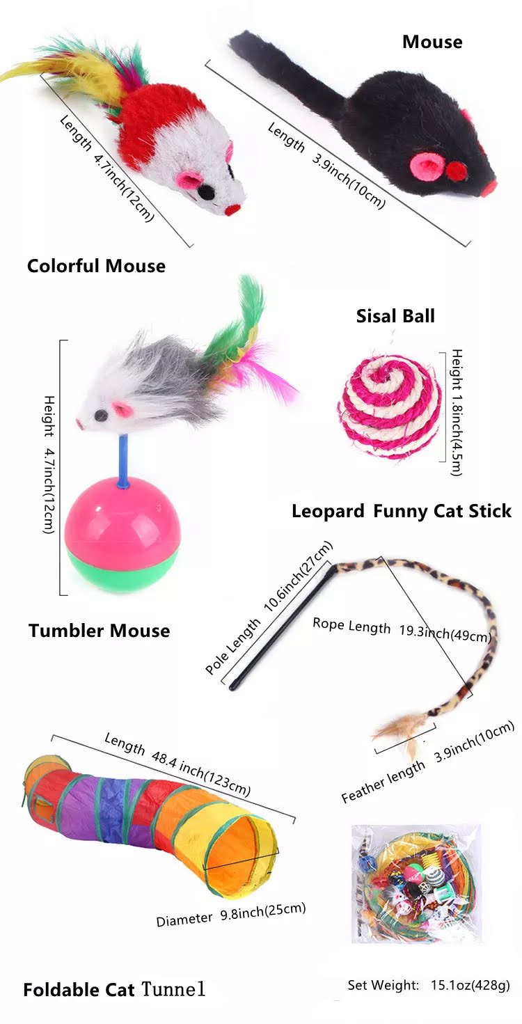 Cat Toys - 20 Pcs Assorted