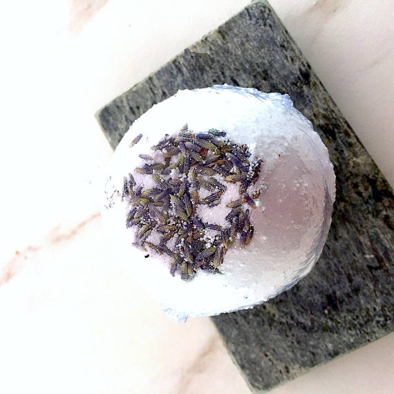 Organic Bath Bomb/Calm Bomb - Two Sizes - Lavender